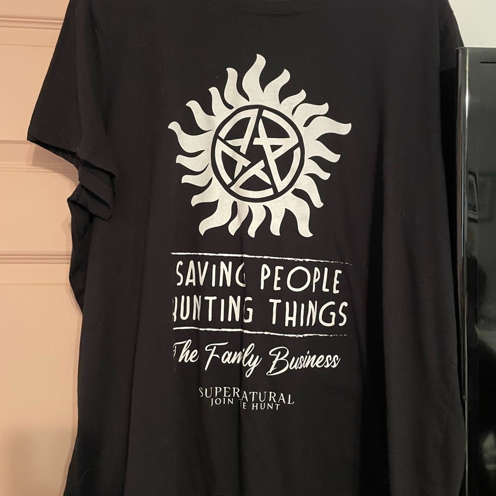 Torrid Black Graphic Tee - Supernatural Design